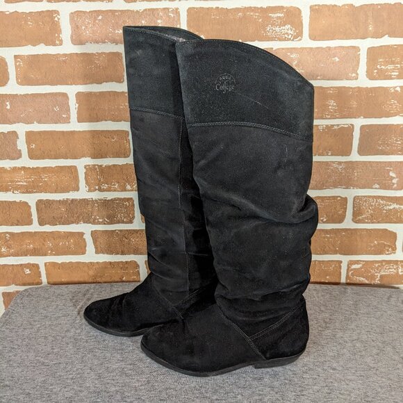 Black Suede Boots - Picture 1 of 8